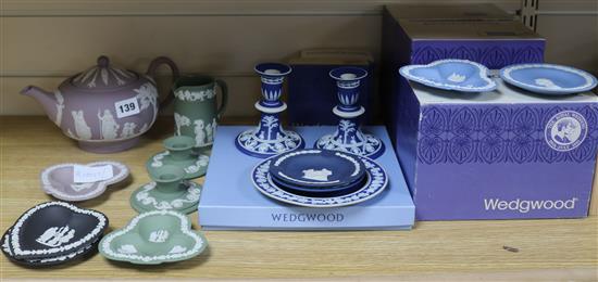 A collection of Wedgwood Jasperware